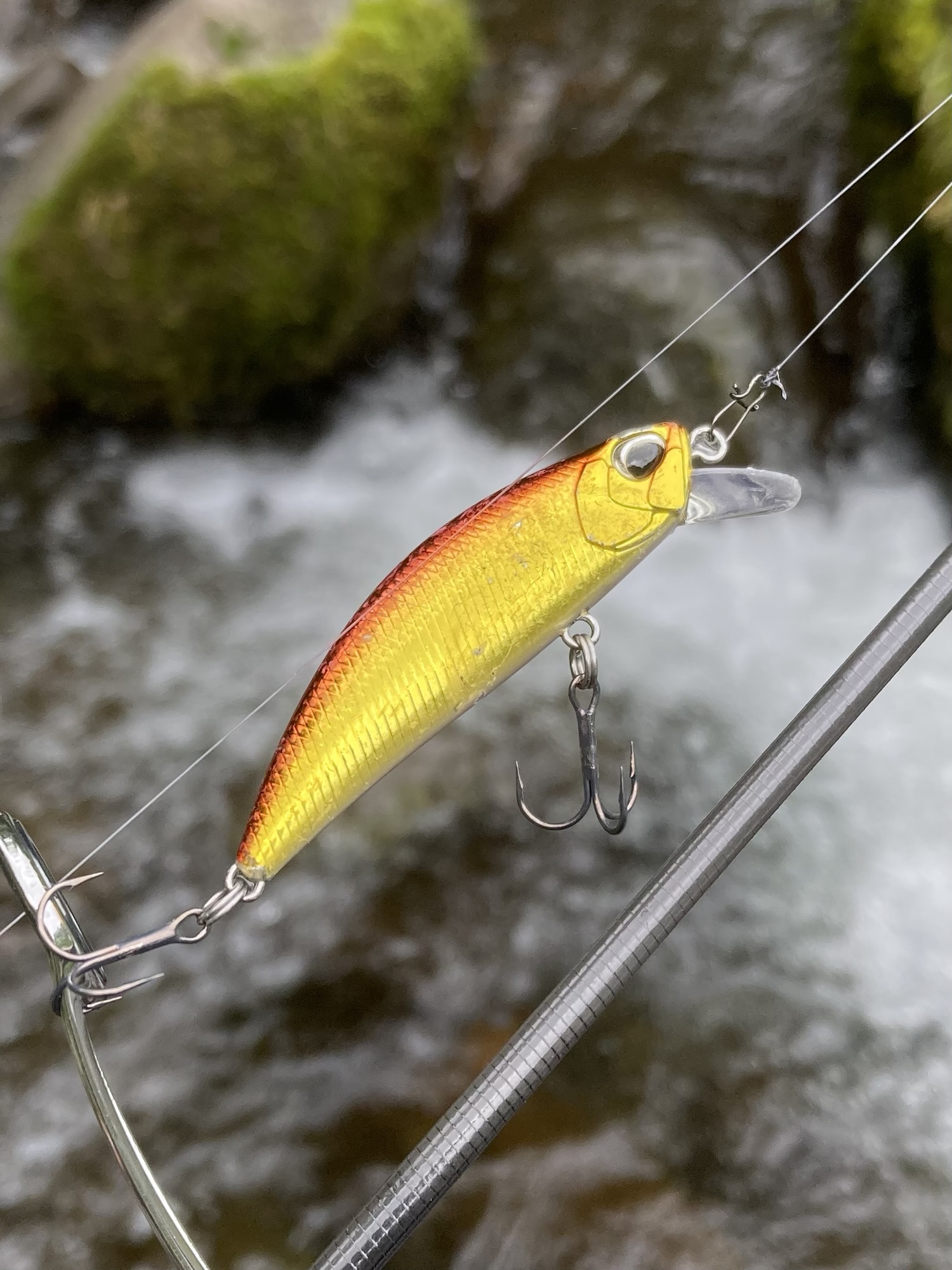 DUO スピアヘッド リュウキ 50S 赤金カラー 渓流用シンキングミノー