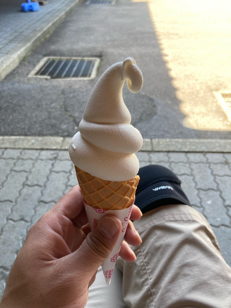 岐阜県郡上市、道の駅明宝のソフトクリーム