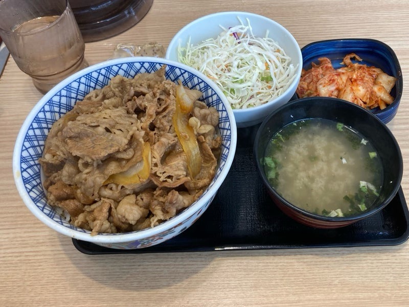 吉野家でランチ