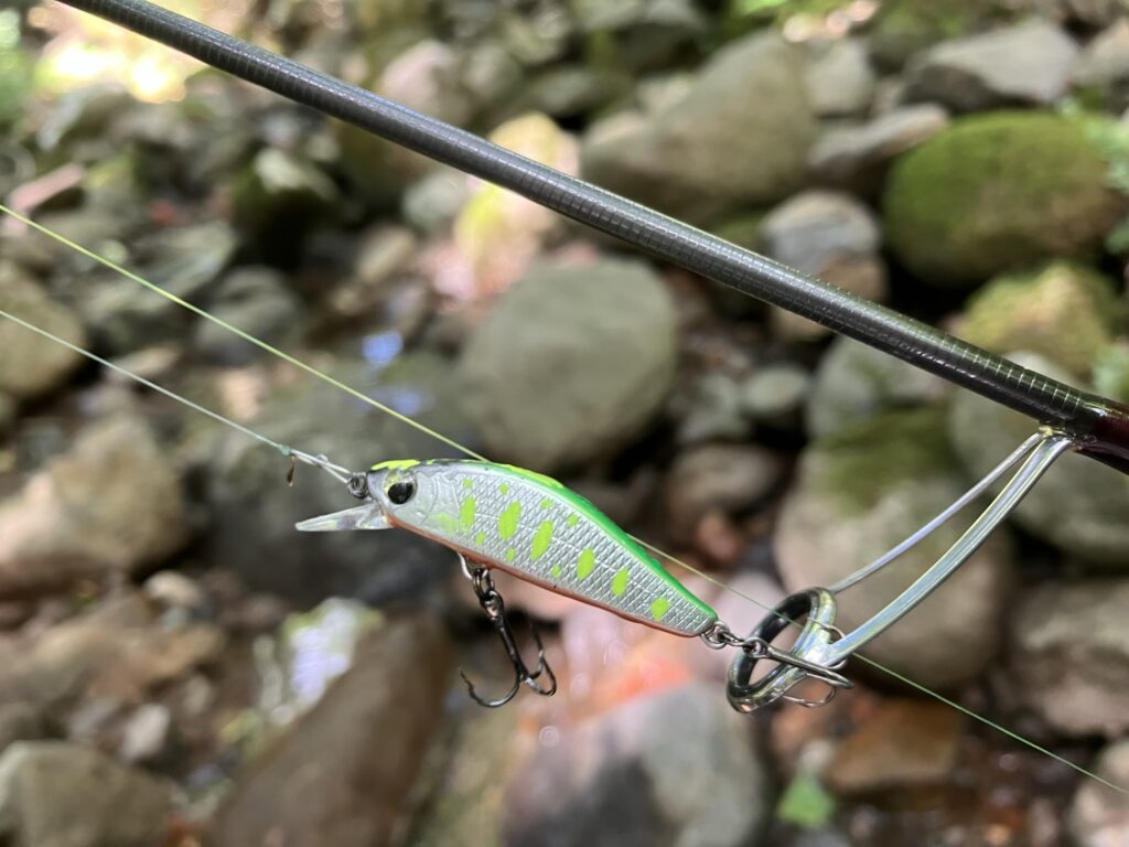 渓流釣りの上流部源流部で活躍したダイワシルバークリークミノースローフォールカスタム40ｓｓ