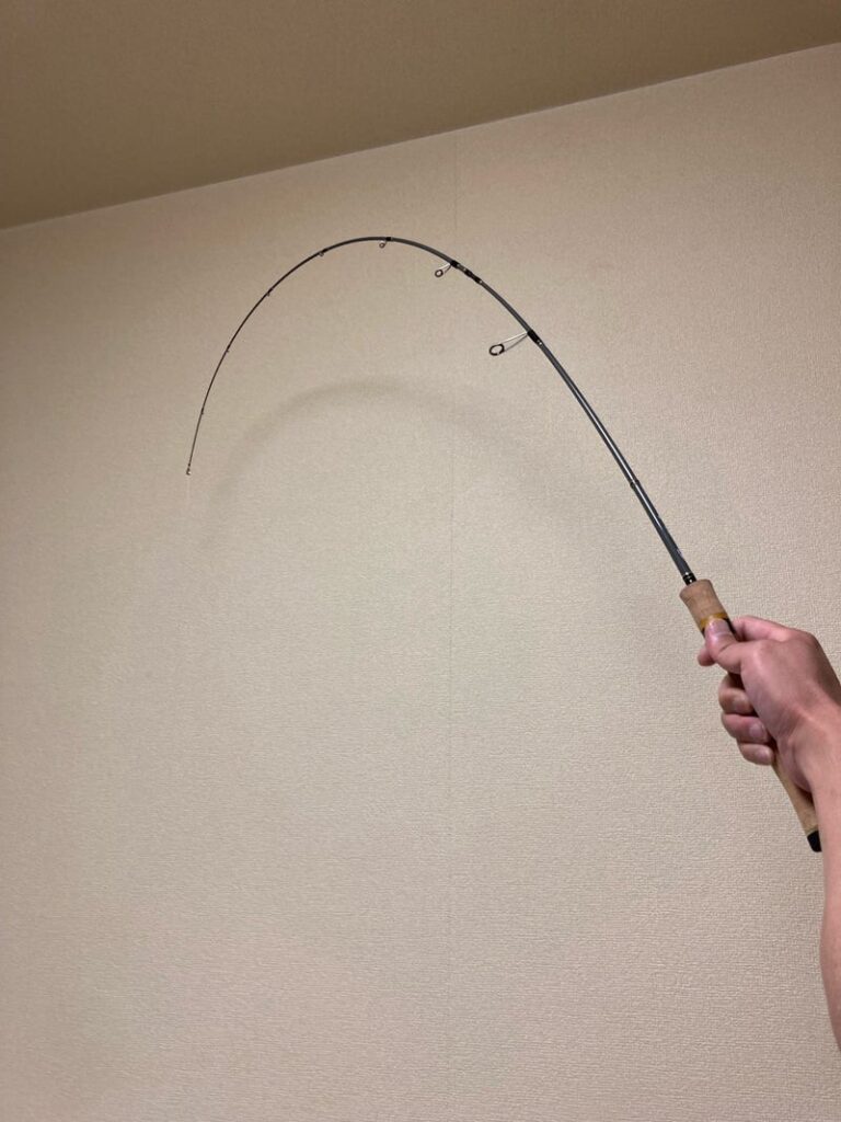 メジャークラフト、ファインテールの462ＵＬグラスモデルの曲がり方